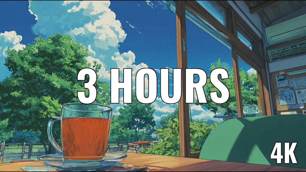 Winter Morning Ambience: Blue Sky & Cozy Room with Hot Orange Juice (4K, 3 Hours)