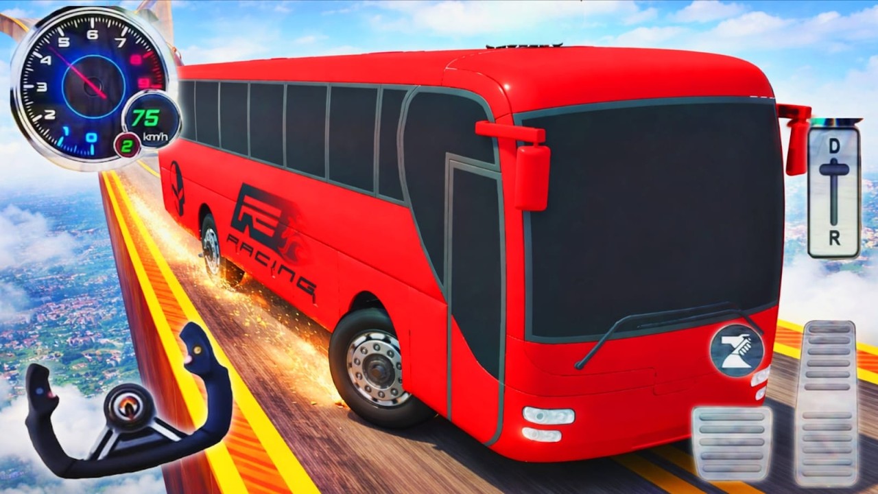💥Impossible Bus Stunt Driving 2026 🚌 | Mega Ramp Racing Driving Simulator 🔥 | Android GamePlay 🎮