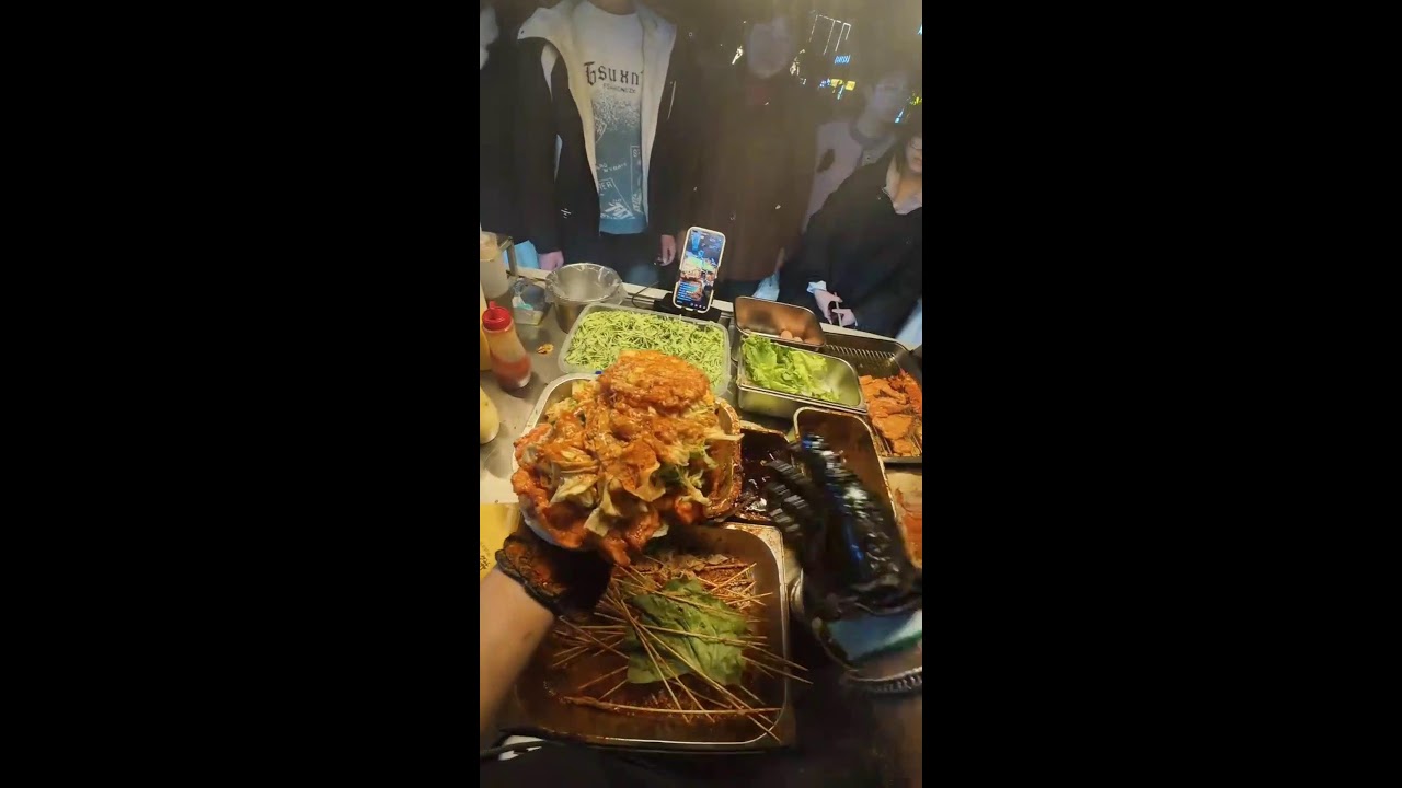 Chinese Street Food Livestream | POV Giant Flatbread Technique with Real Market Sounds
