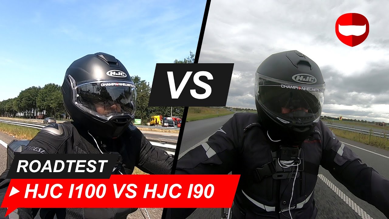 HJC i100 vs HJC i90 - Review + Road-Test - Champion Helmets- ChampionHelmets.com