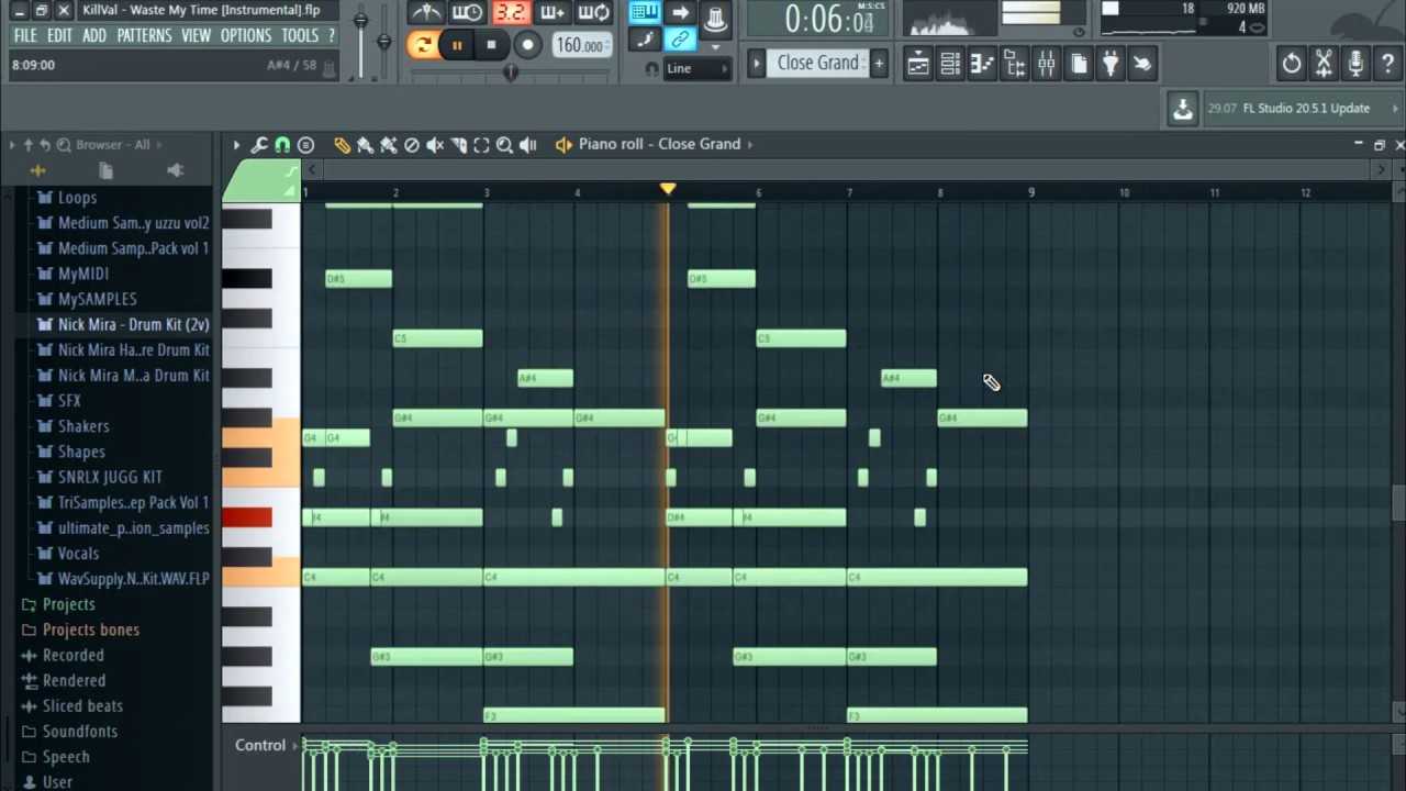 KillVal - Waste My Time (Prod. Nick Mira) | Instrumental | FL Studio Remake