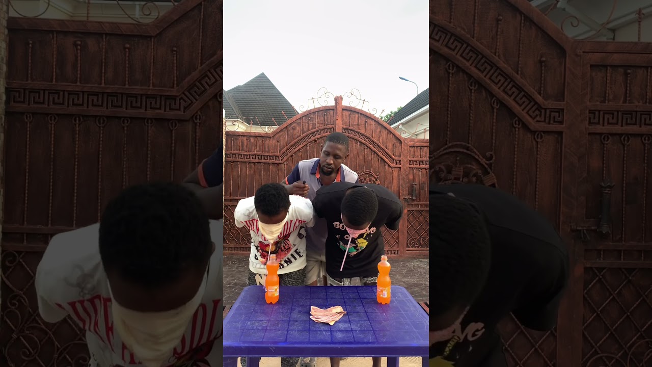 Very tough blindfold drinking game #games #drinks #blindfoldgame