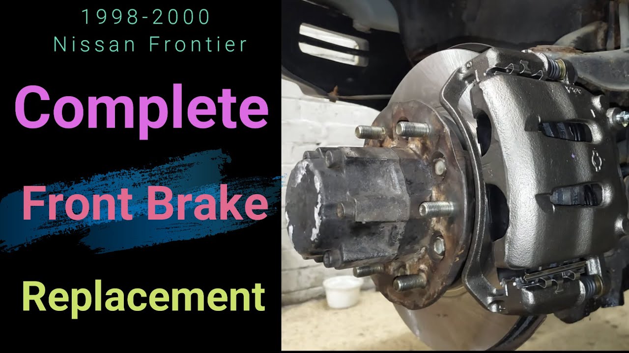 Nissan Frontier 1998–2000 годов выпуска. Полная замена переднего тормоза и прокачка тормозов. Всё...