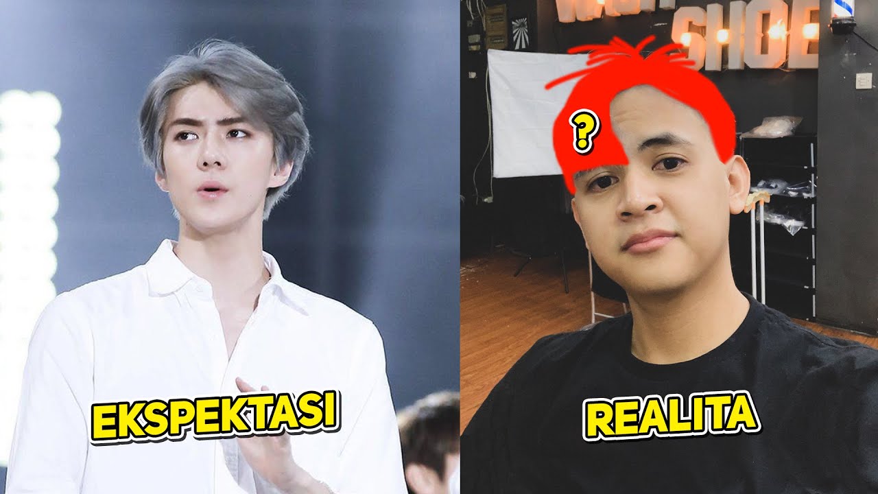 WARNAIN RAMBUT GAYA ORANG KOREA