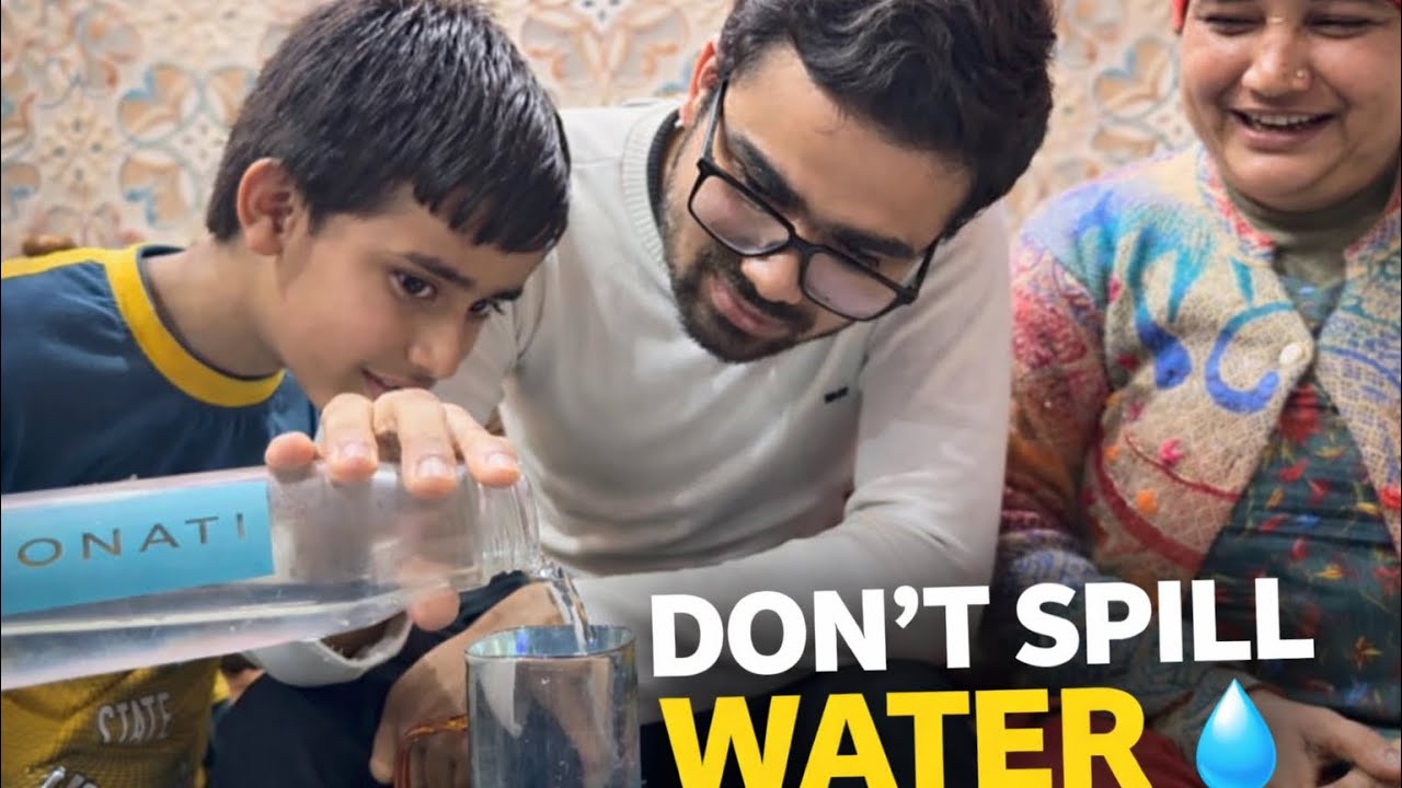 DON’T SPILL WATER 💧 Challenge 😱 | jitne wale ko milege 500₹ | Daily vlog #24