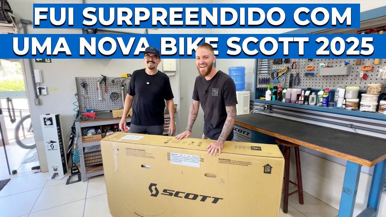 UNBOXING SURPRESA DA NAVE SCOTT BIKECAST 2025