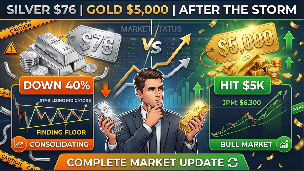 Silver & Gold After The Storm: JPMorgan's $6,300 Forecast Explained