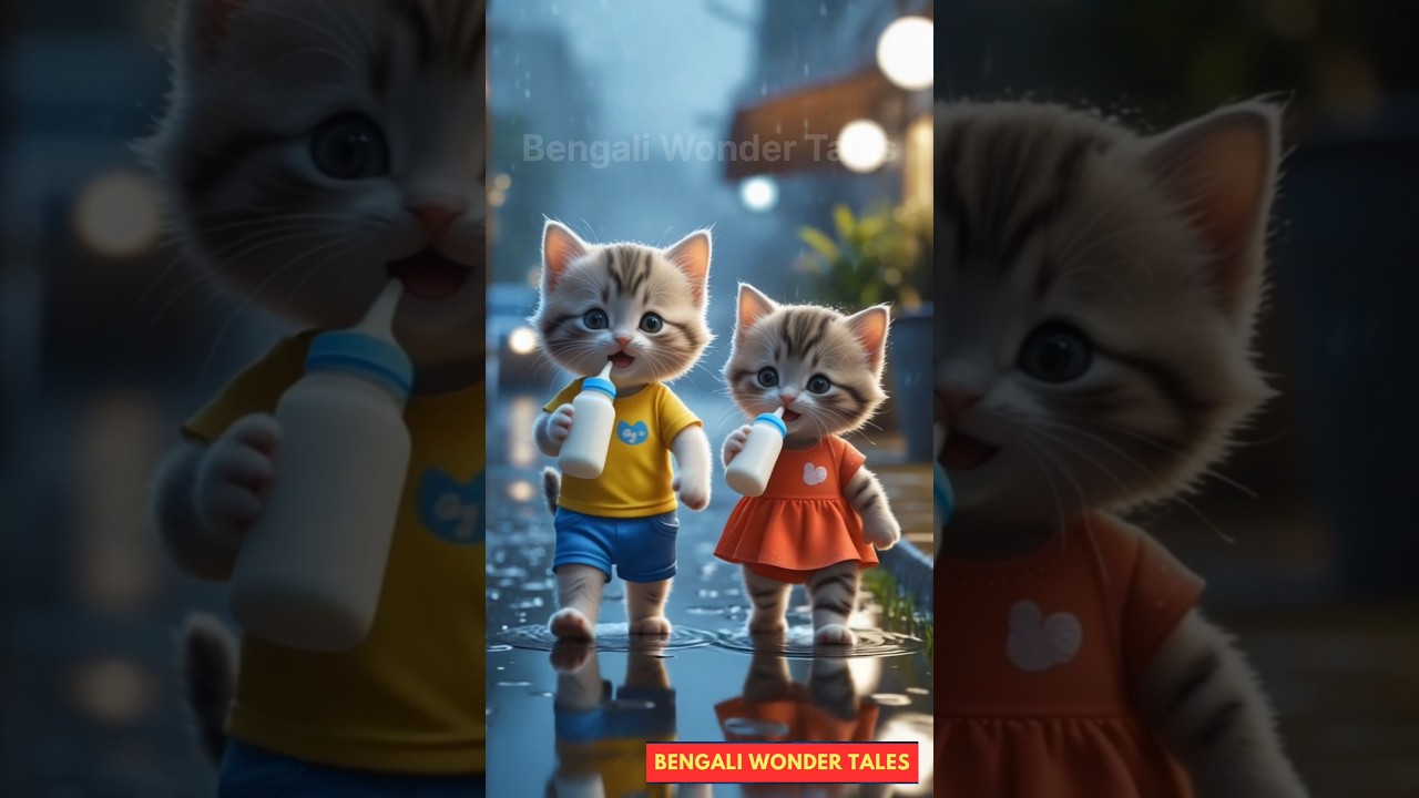 cute kittens fun in feeding bottle | #cat #kitten #cutecat