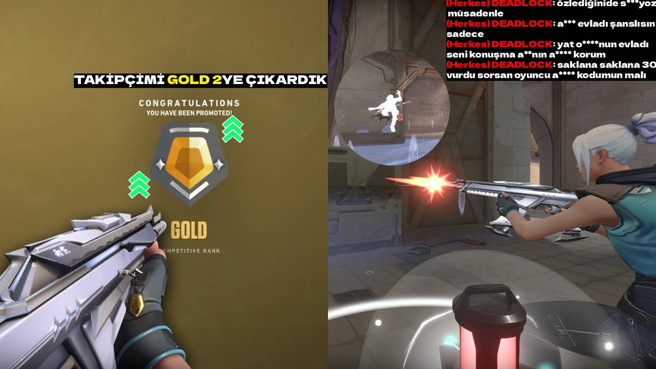 VALORANT - Takipçimi Gold 2 ye Çıkardık - (Valorant Ranked)