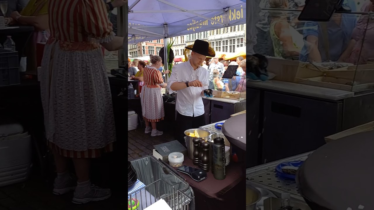 #shorts УЛИЧНАЯ ЕДА КАРАКОЛЛЕН БЕЛЬГИЯ/STREET FOOD KARAKOLLEN BELGIUM
