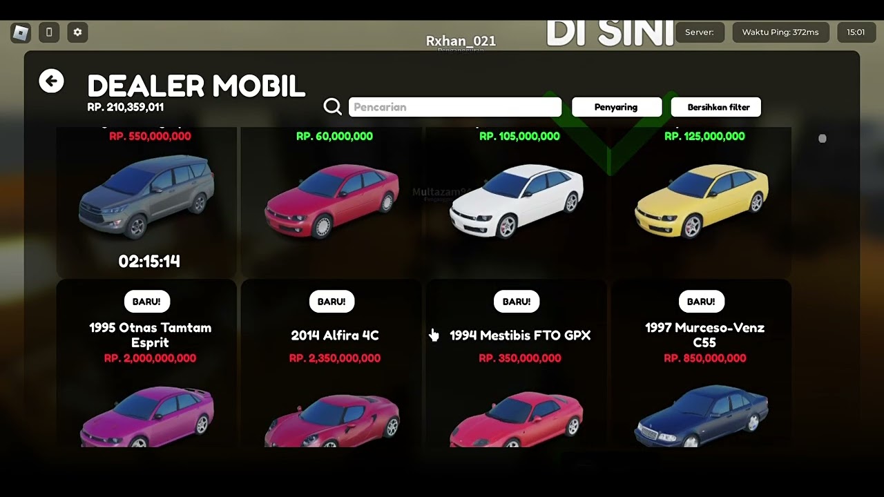 Cdid update 1.8 berburu mobil limited bareng Chatlama