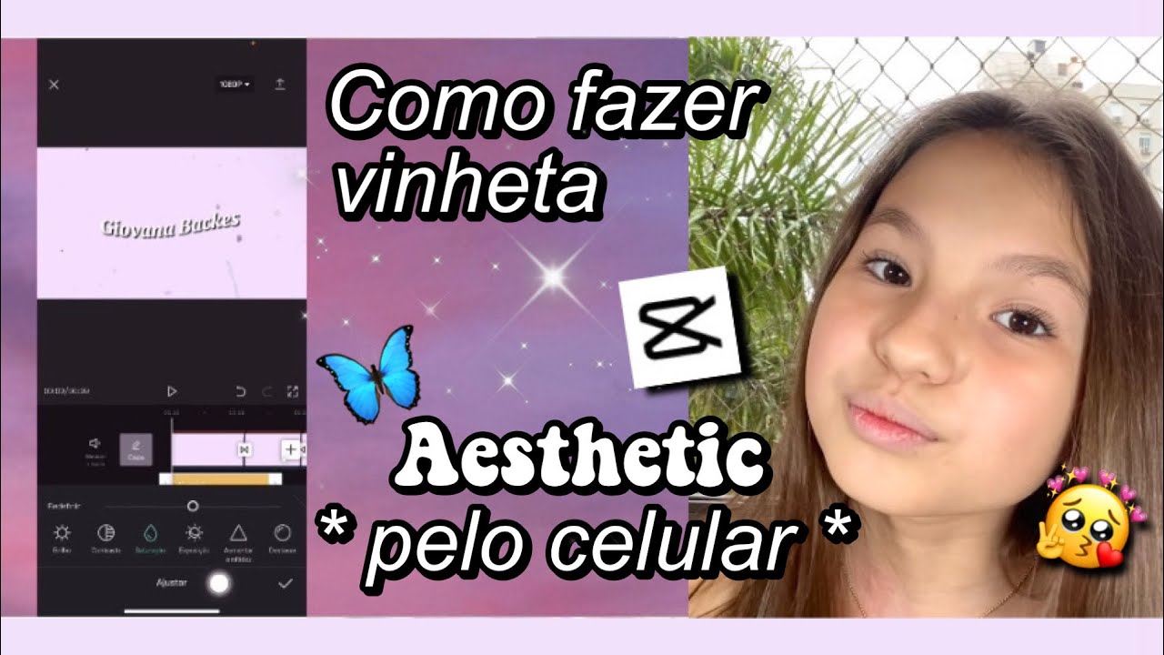 COMO FAZER VINHETA PARA CANAL PELO CELULAR  📲✨ ~ Estilo Aesthetic Vintage  Letras em Onda ~ CAPCUT