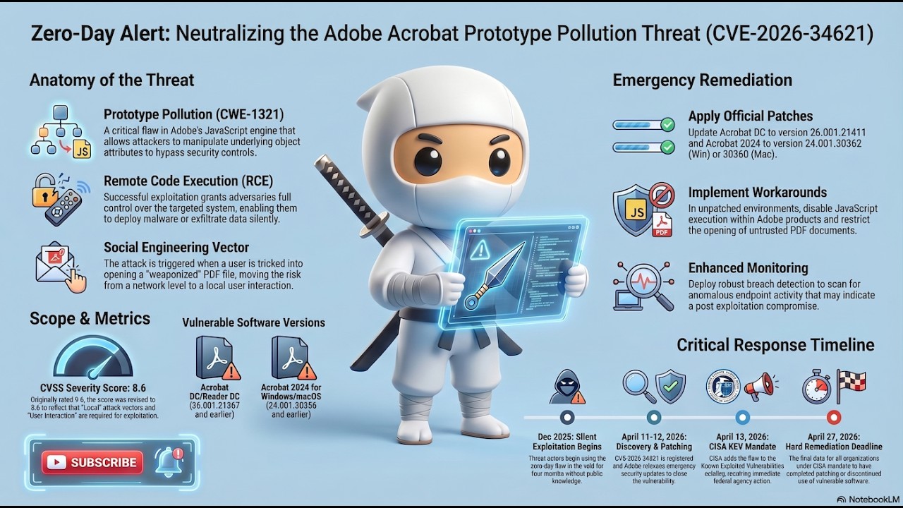 ZERO-DAY WARNING: The Adobe Acrobat Flaw Actively Exploited In-The-Wild (CVE-2026-34621)