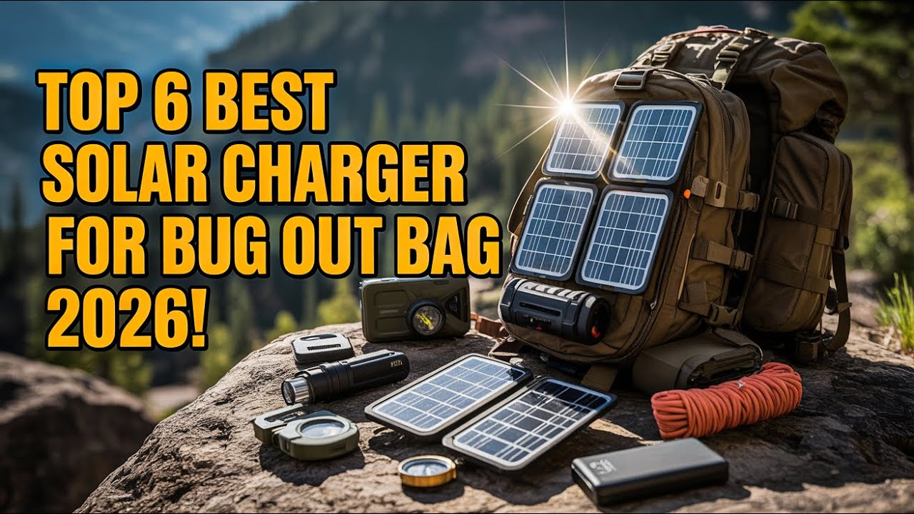 Top 6 Best Solar Charger For Bug Out Bag 2026! ✅