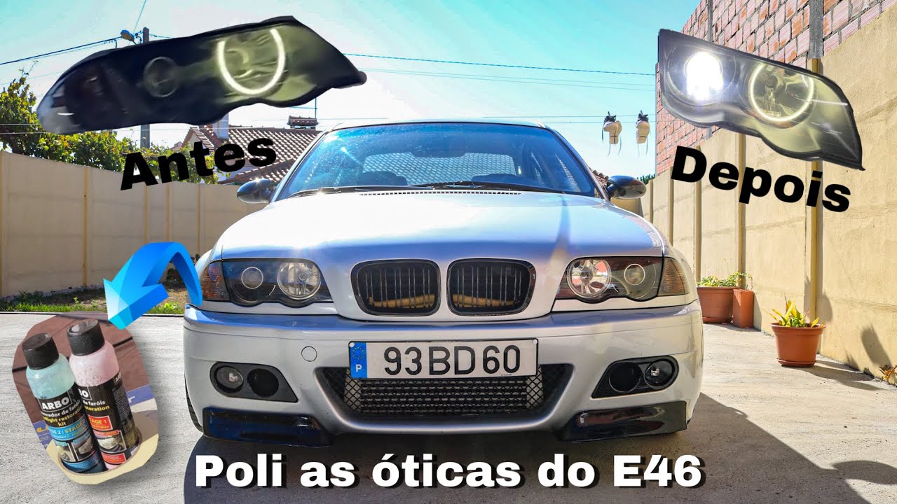 COMO POLIR AS ÓTICAS DO TEU CARRO EM CASA POR MENOS DE 10€ *FICARAM NOVAS*