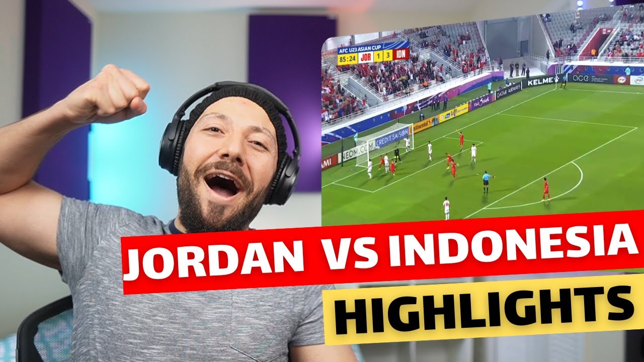 🇨🇦 CANADA REACTS TO #AFCU23 | Group A : Jordan 1 - 4 Indonesia reaction