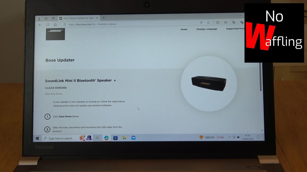 How to CLEAR ERRORS on BOSE Soundlink Mini 2 or Not Charging - Beginners guide