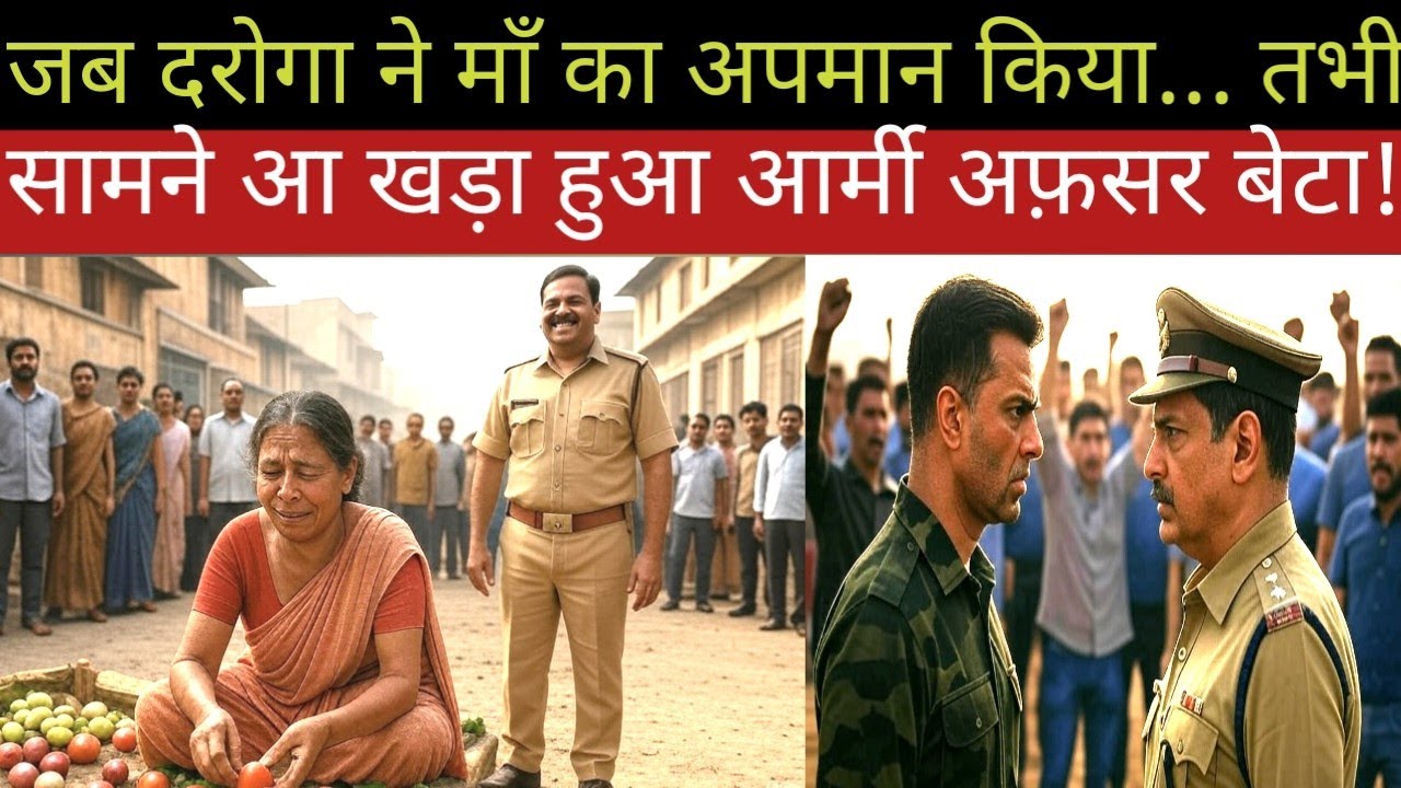 जब दरोगा ने माँ का अपमान किया... तभी सामने आ खड़ा हुआ आर्मी अफ़सर बेटा! (Heart touching story)