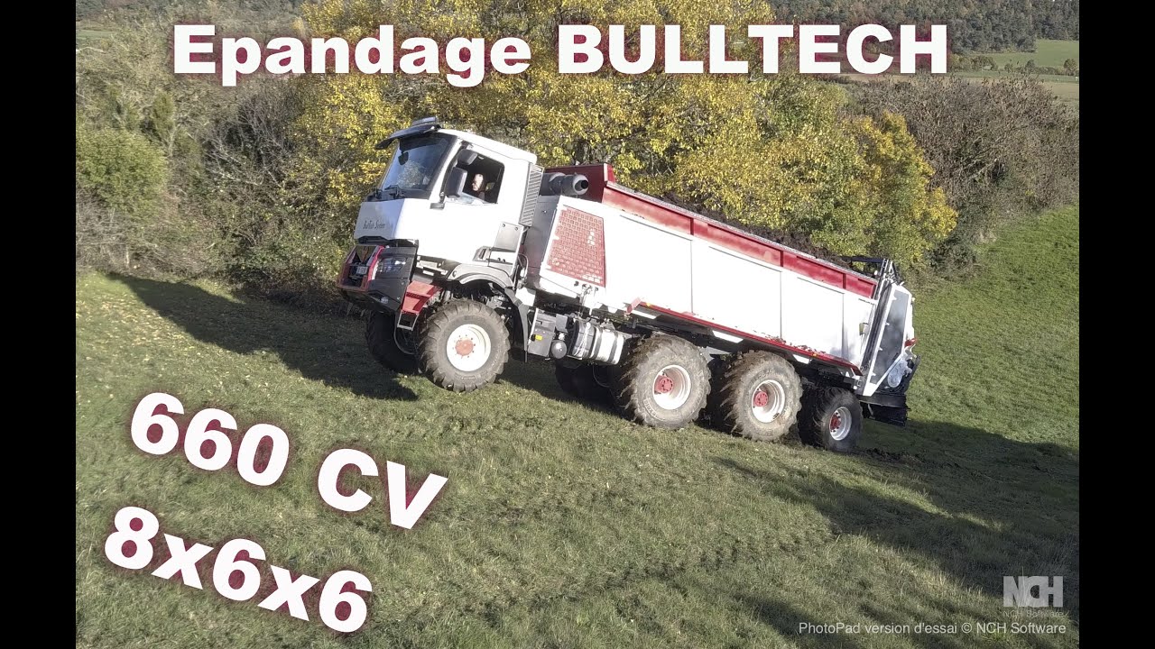 🤯 8x6x6 BullTech System - Mise en route du nouvel automoteur d'épandage de solide !!