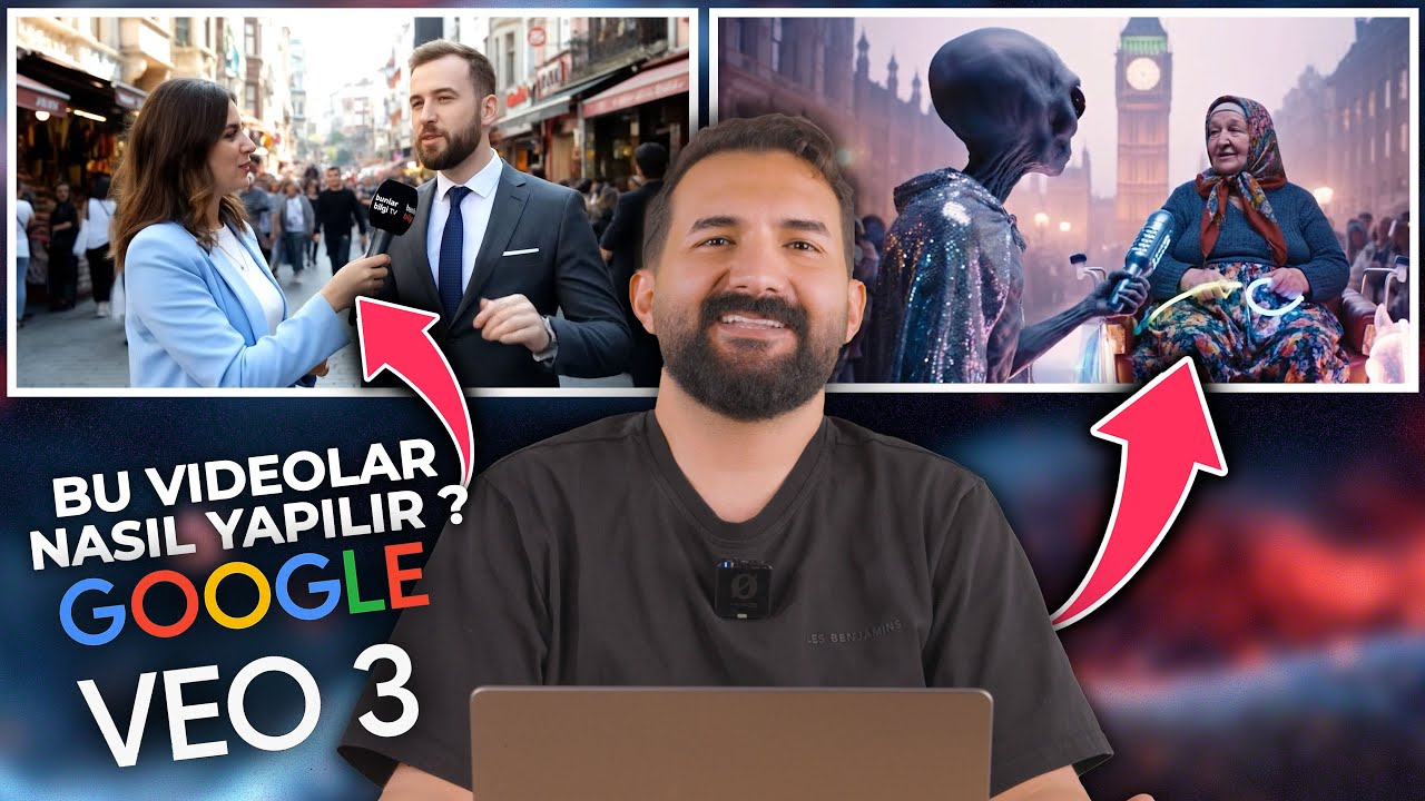 BUNUN ÇOK BASİT BİR YÖNTEMİ VAR! | Sokak Röportajı Videoları Nasıl Yapılıyor? (Google Veo3)