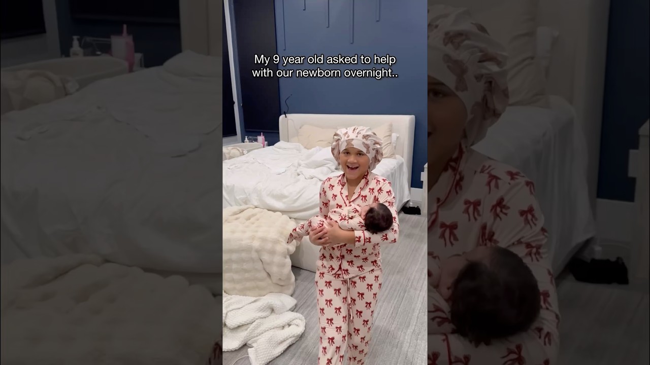 She gave it her all 😂😴 #newborn #siblings #momlife #newbornbaby