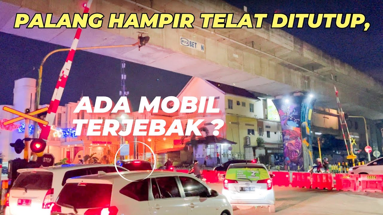ADA MOBIL TERJEBAK!? | Railroad Crossing Indonesia Medan city Compilation June 2024