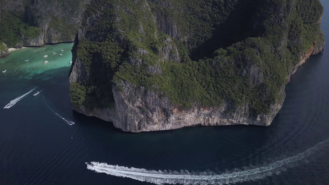 Rock Mountain Asia Panorama Waters Landscape   Stock video Free footage
