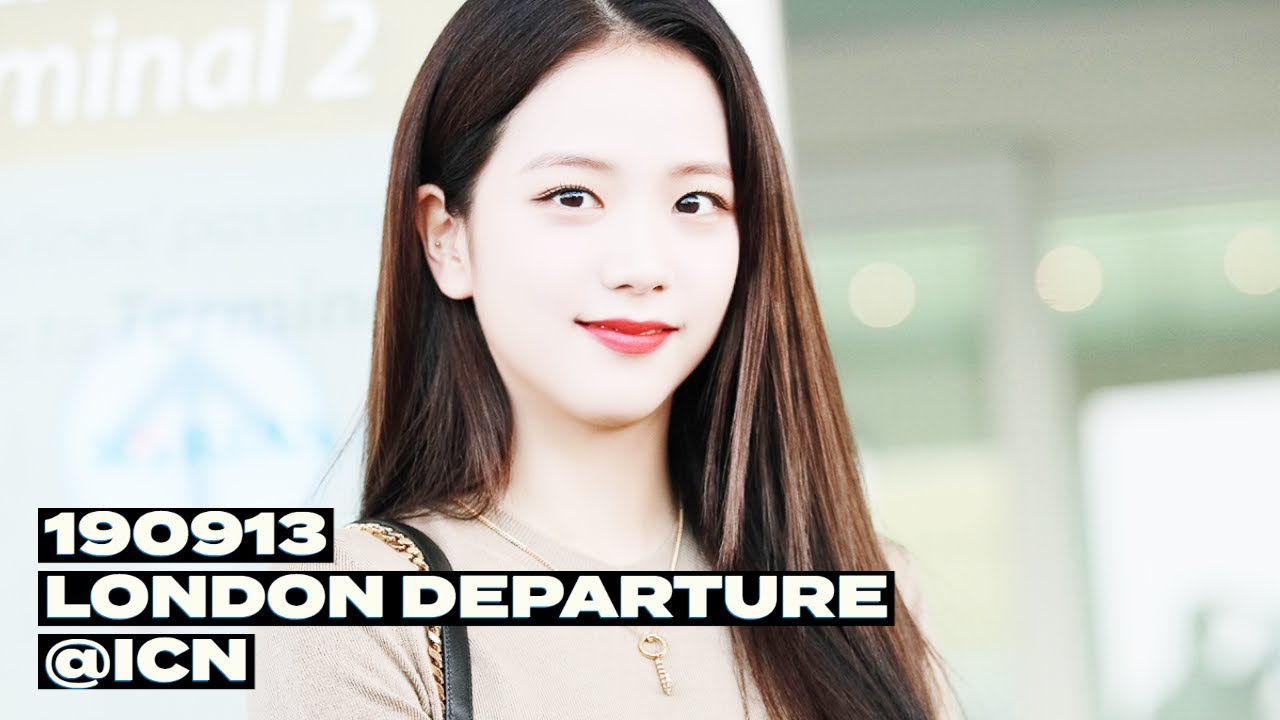 190913 BLACKPINK JISOO 지수 런던 출국 직캠  - ICN DEPARTURE (4K) FANCAM