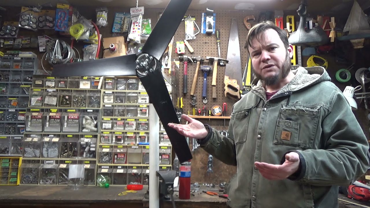 DIY Wind Generator Made From Old Drills & Fan Blades