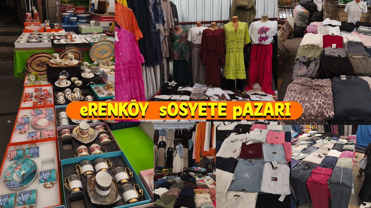 ERENKÖY SOSYETE PAZARI 🛍️ COK UCUZA KIYAFETLER🌺#sosyetepazari #indirim #alışveriş #reklam