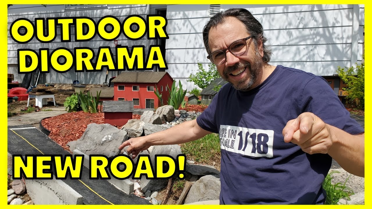 New roads in my 1/18 Scale Outdoor Village!