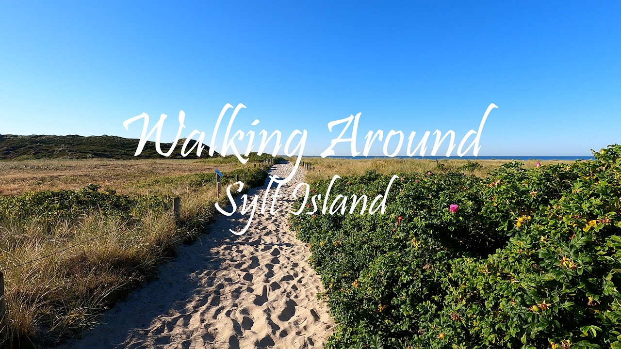 Walking Around Sylt Island, North Sea, Germany, Relaxing morning in Hörnum Village , ASMR Ambience.