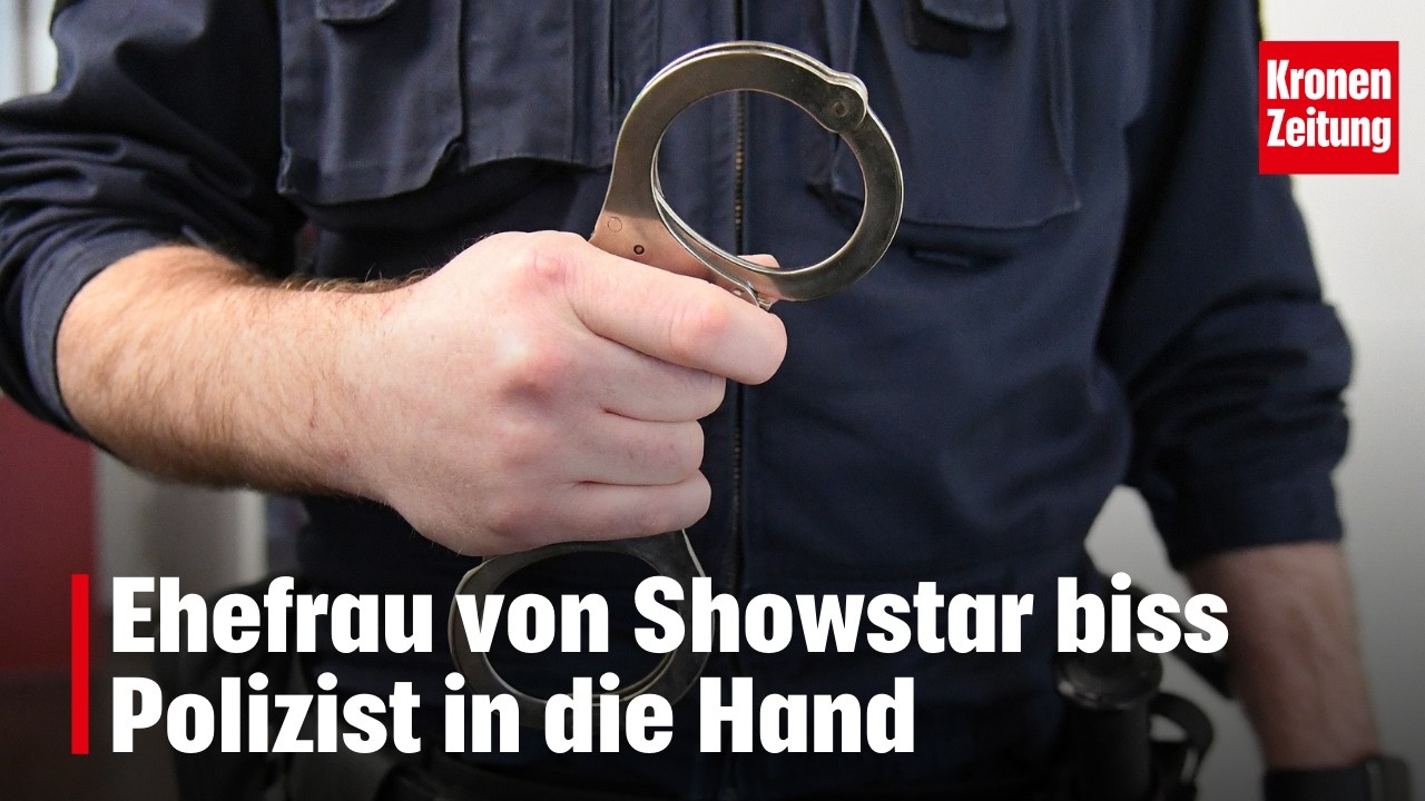 Ehefrau von Showstar biss Polizist in die Hand | krone.tv NEWS