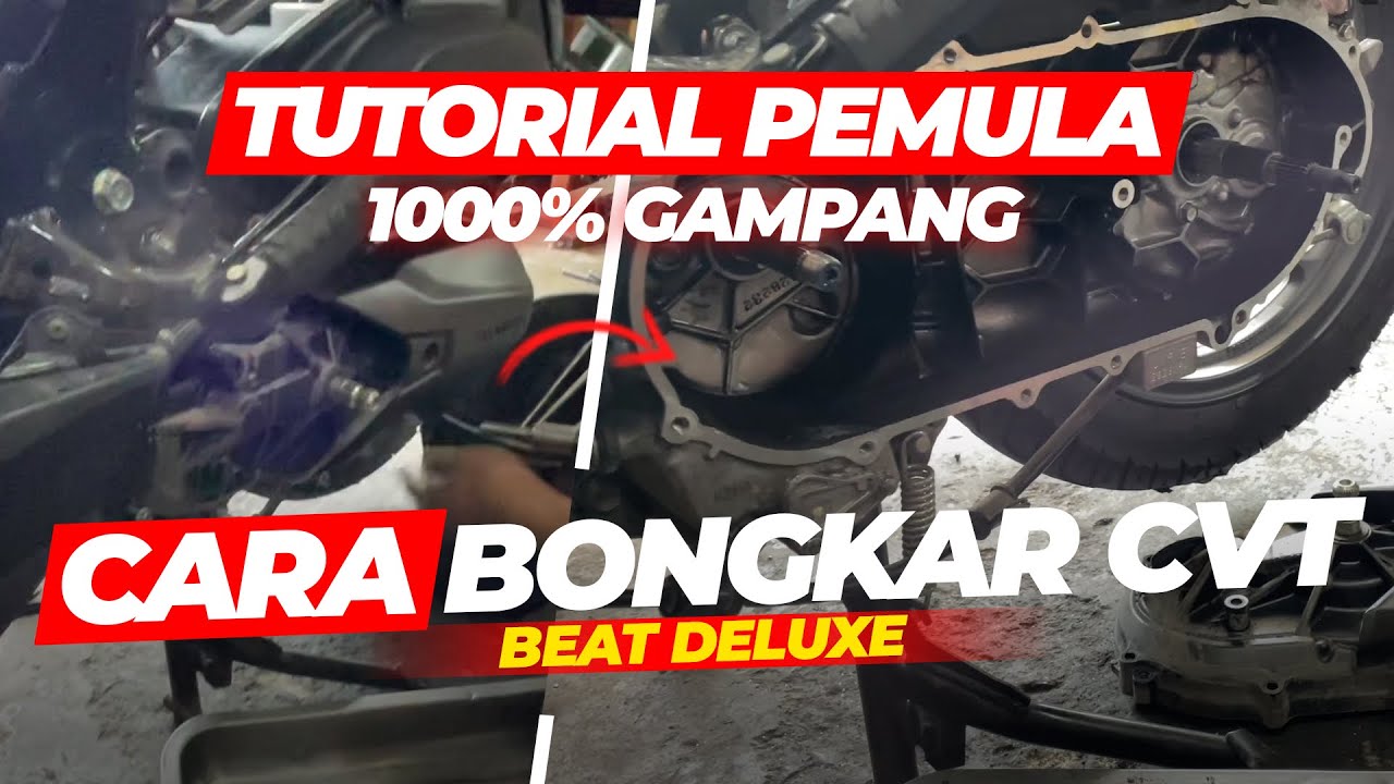 CARA BONGKAR PASANG CVT BEAT DELUXE UNTUK PEMULA TERLENGKAP | DIJAMIN PAHAM!