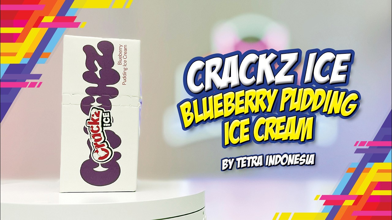 CRACKZ ICE BLUEBERRY PUDDING ICE CREAM by TETRA