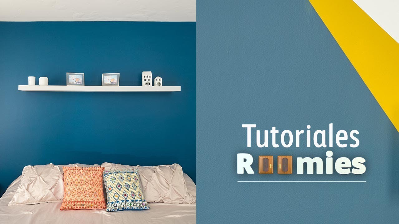 ▶️Cómo pintar una pared de color azul