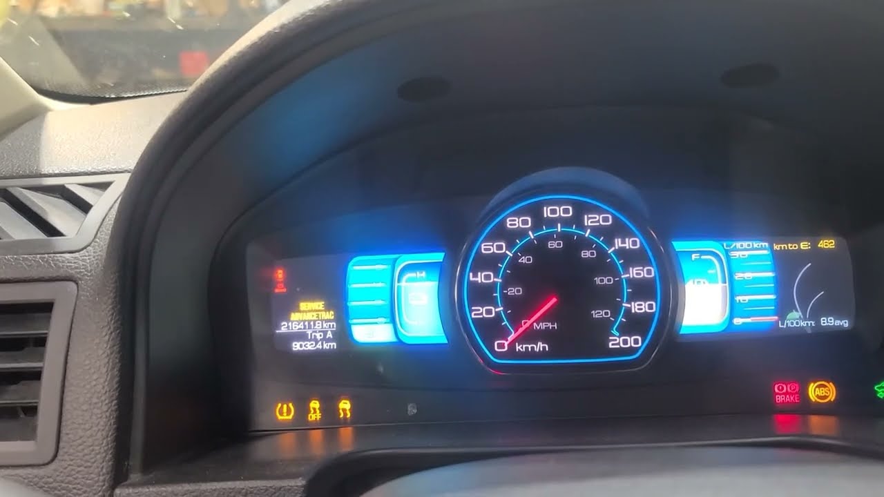 2011 Ford Fusion Hybrid ABS, TCS and Brake Lights On, C0002, C0032