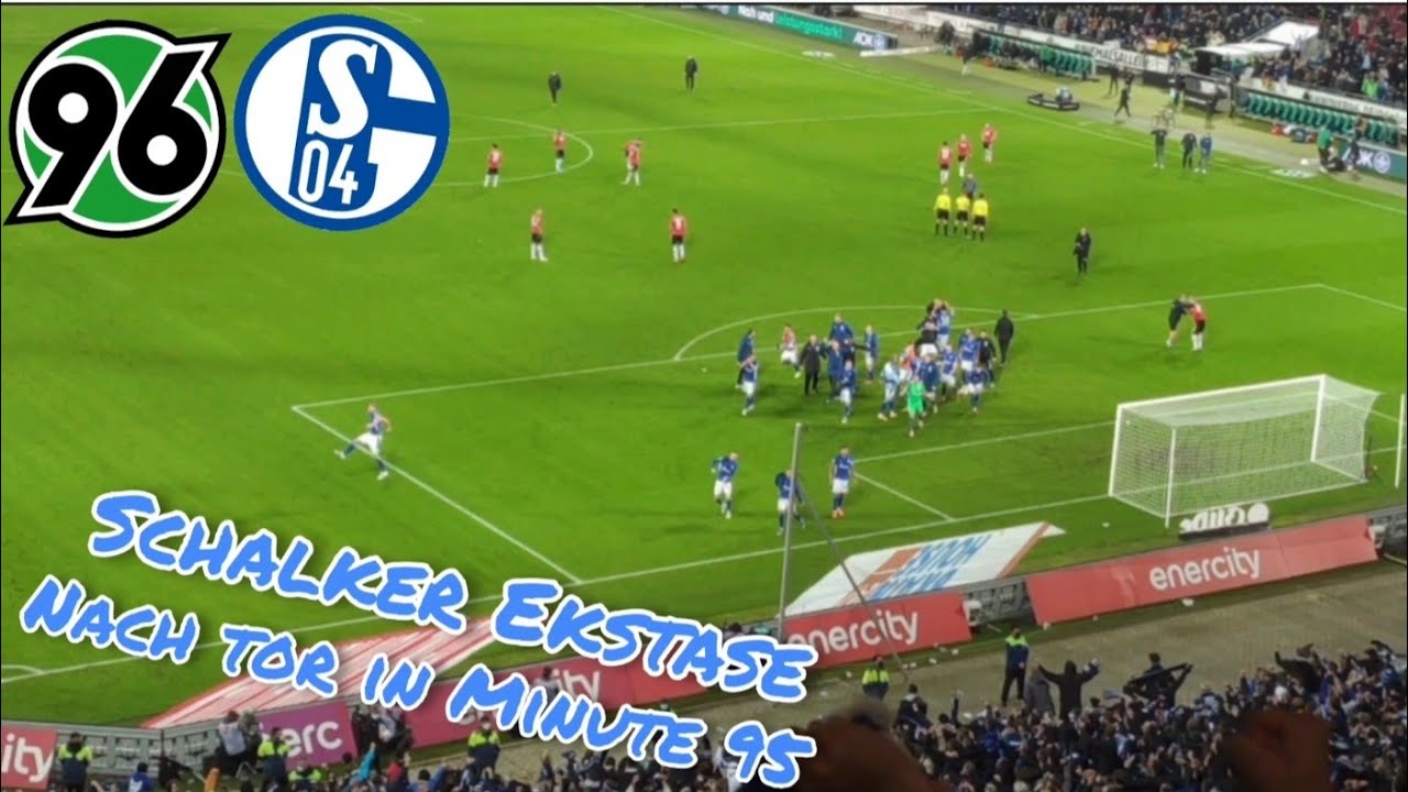 Schalker Ekstase nach Tor in Minute 95 gegen Hannover 96 #s04h96 #2liga #20.10.2021