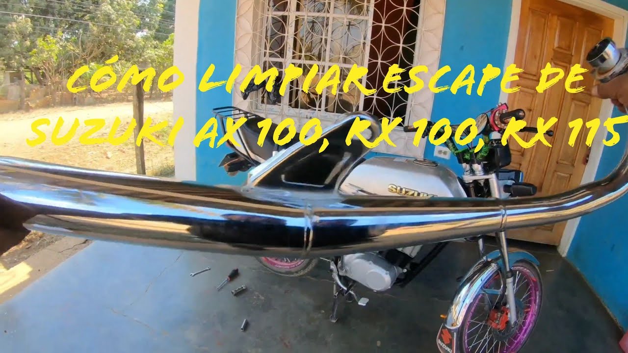Cómo limpiar y descarbonizar escape de Suzuki ax 100, rx 100, rx 115
