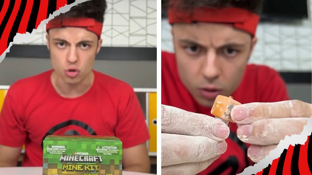 A SUPER CAIXA DO MINECRAFT COM SURPRESA DENTRO! #shorts