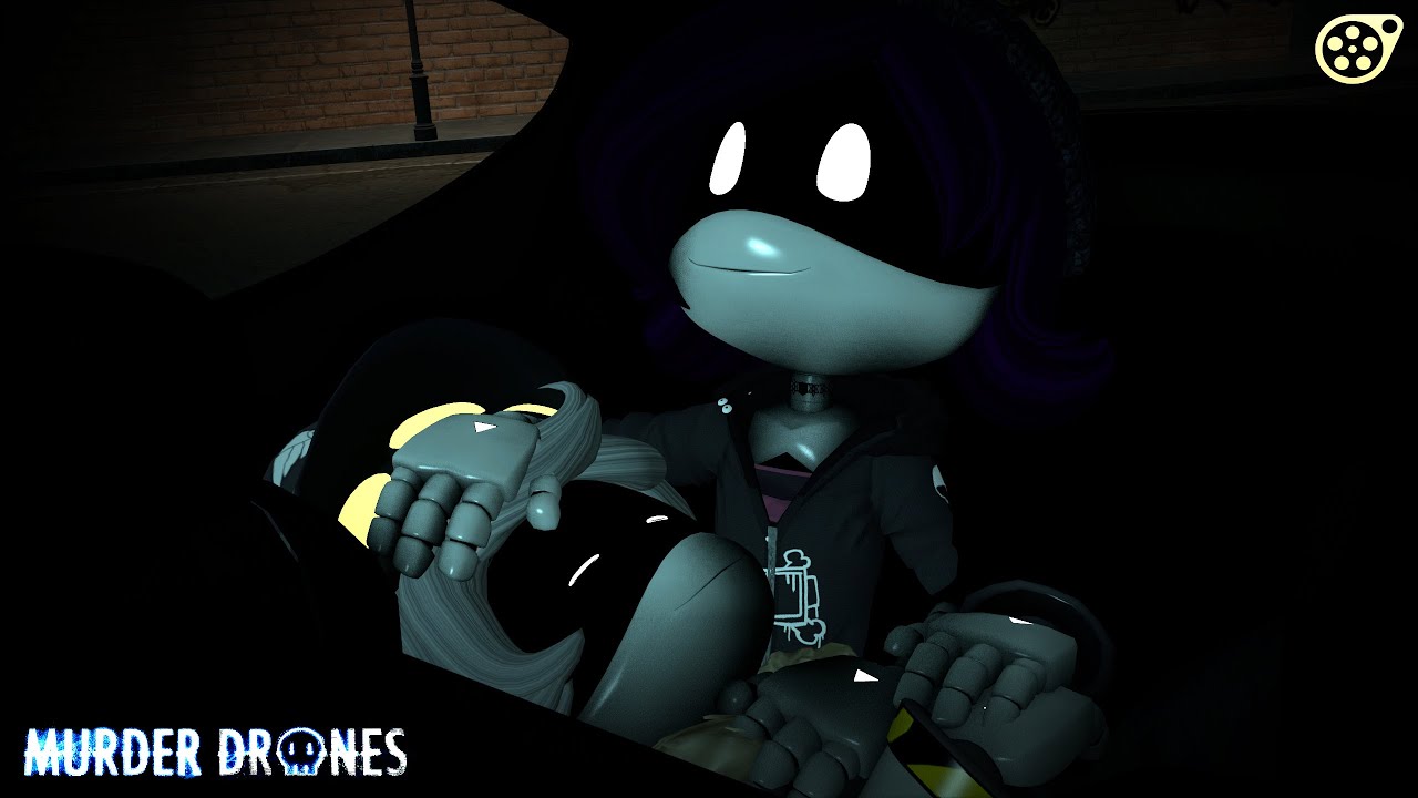 Murder Drones Animation: Uzi x N // Spending time on the car in the night