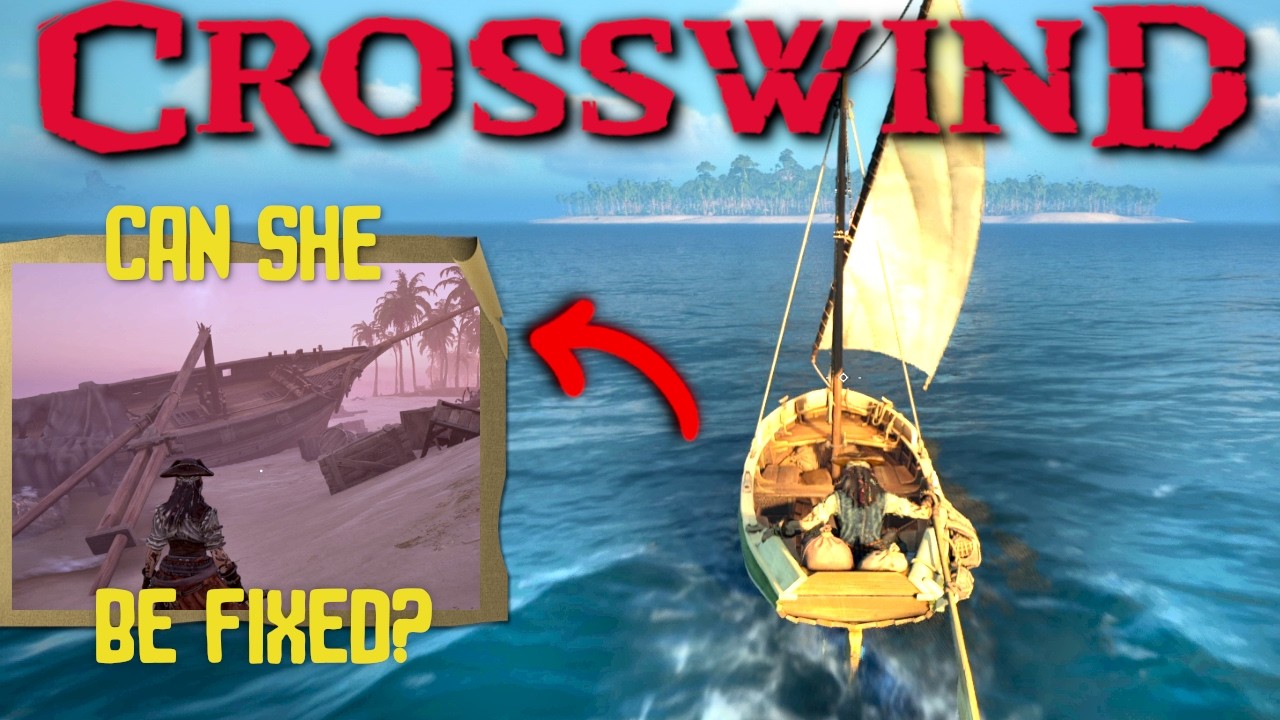 Finding a BIGGER Ship in Crosswind's Alpha - Upgrading armor & sailing gameplay