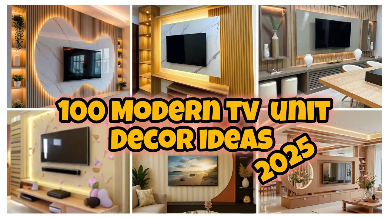 100 Modern & stylish TV unit design ideas2025|TV stand and wall decor ideas|Tv lounge design ideas