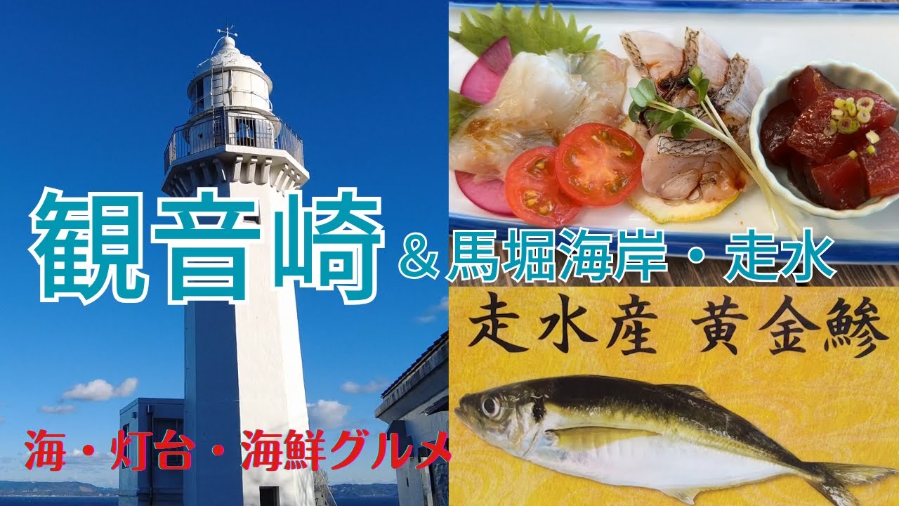 【湘南周辺】横須賀の透明な海と歴史が交差する道！馬堀海岸から走水、観音崎までの海岸線を歩く♪