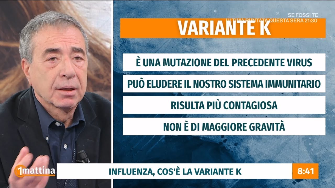 Influenza, variante K: quali sono i sintomi e chi rischia di più - Unomattina 29/12/2025