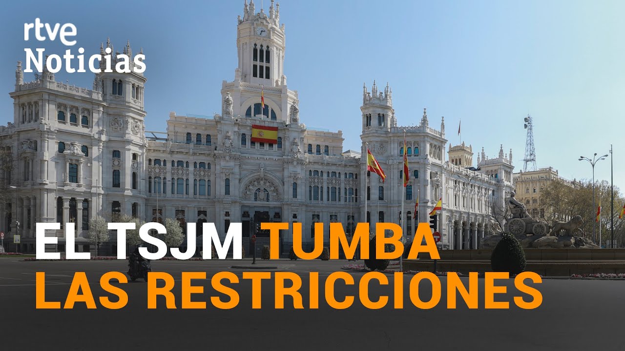 El TRIBUNAL SUPERIOR de JUSTICIA de MADRID tumba las RESTRICCIONES ordenadas por SANIDAD | RTVE