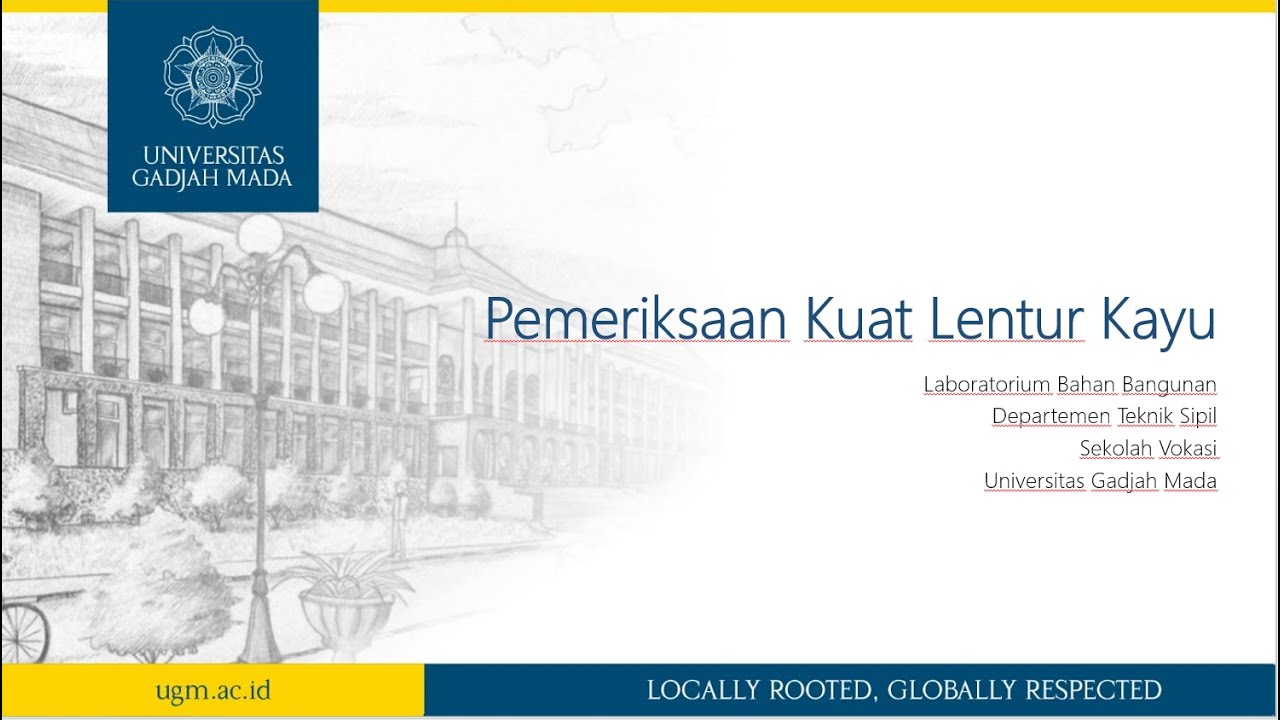 Pemeriksaan Kuat Lentur Kayu
