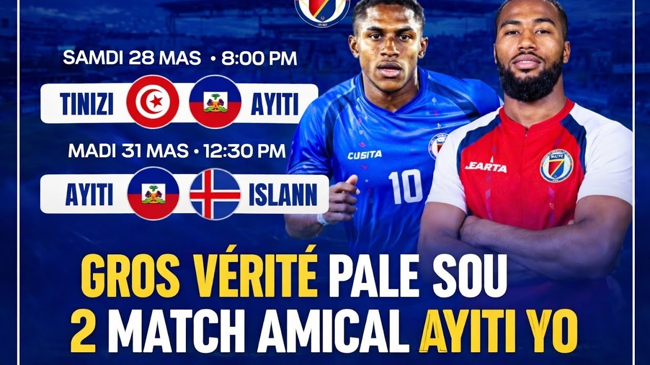 Anpil gros mobilizasyon pou match amical ayiti yo....FHF tap bay detay... Antre sou vidéo a