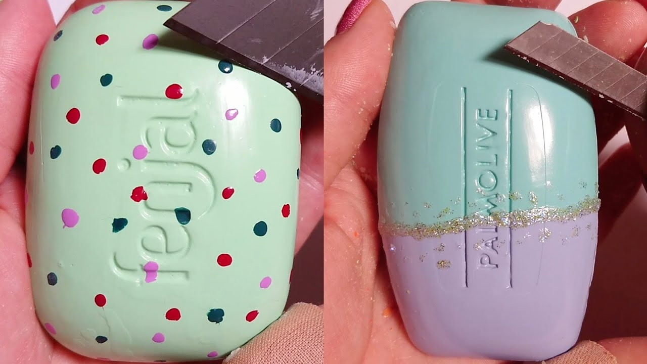 Soap Carving ASMR Relaxing Sounds no talking Satisfying ASMR Video #soapcarving #soapcuttingvideo