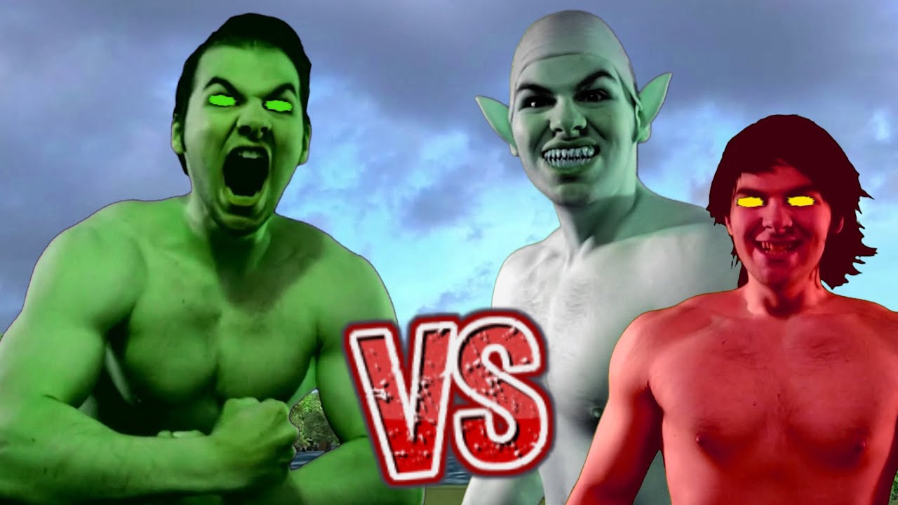 Incredible Hulk Vs Abomination And Red Hulk In Real Life!